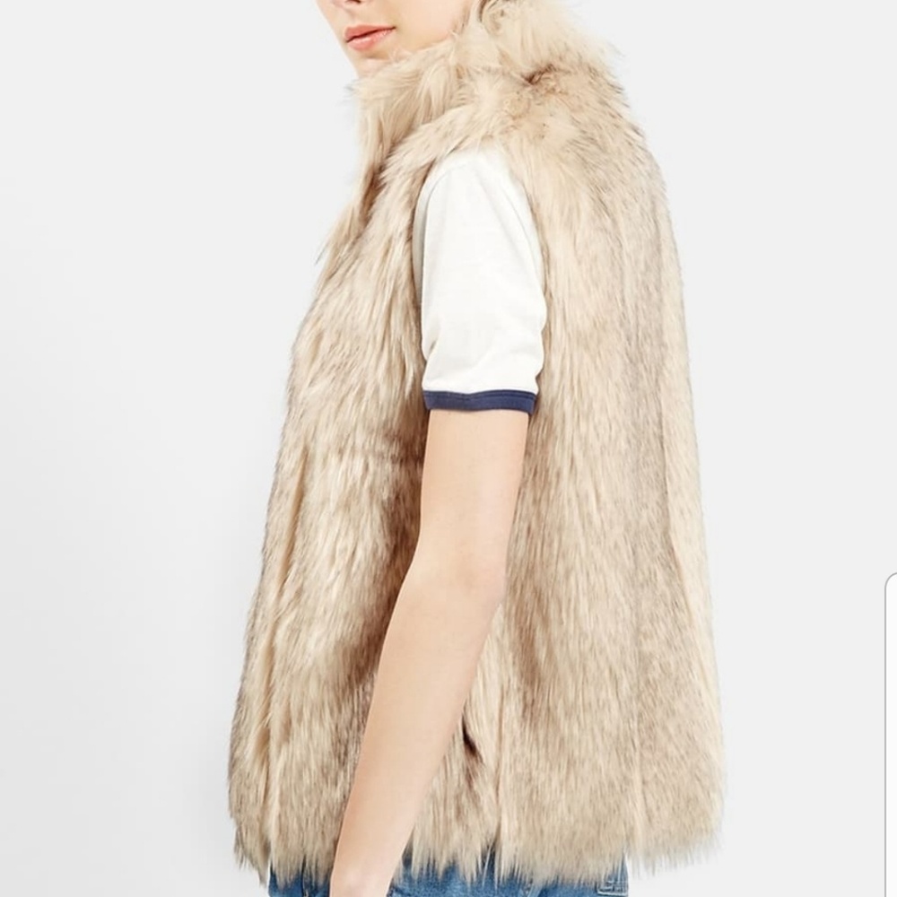 Topshop Polo Leah Faux Fur Vest